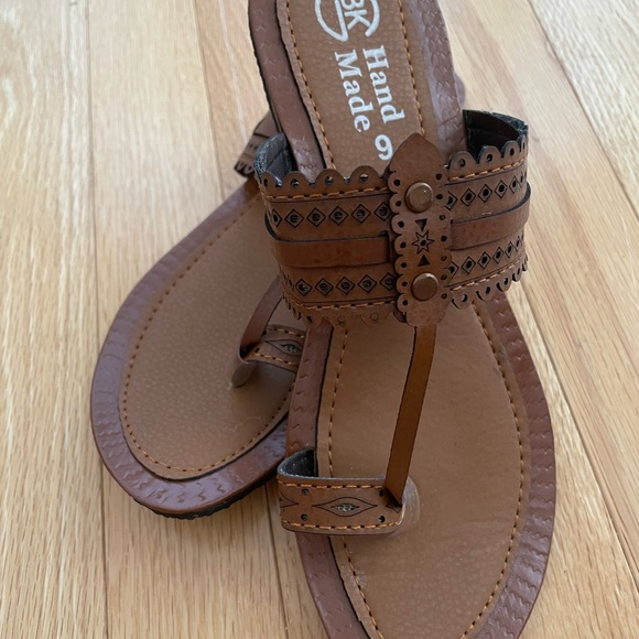 Hand made brand new flat sandals 6-7 - Picture 4 of 6